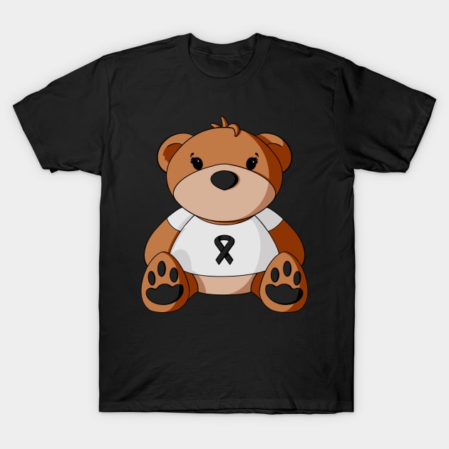 Melanoma Awareness Teddy Bear T-Shirt by Alisha Ober Designs